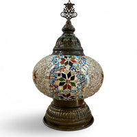 7” Turkish Table Lamp Multicolored