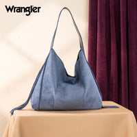 Wrangler Fringe Floral Tooled Hobo Bag