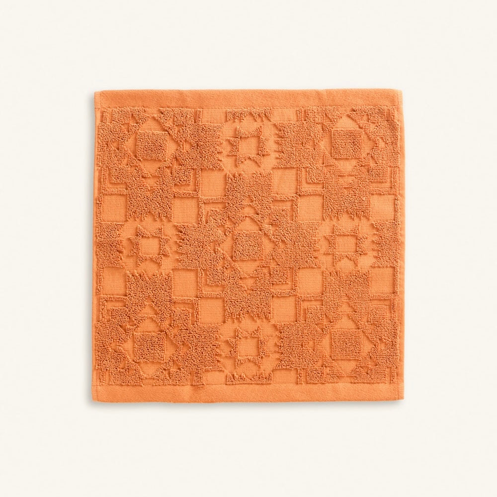 Pendleton Sculpted 3 Piece Towel Set - Persimmon