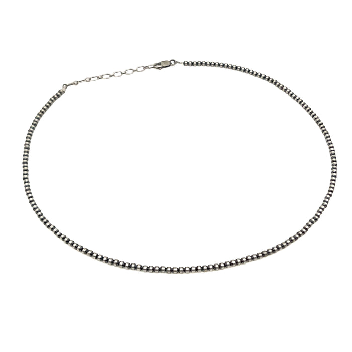 Navajo Pearls Sterling Silver Necklace