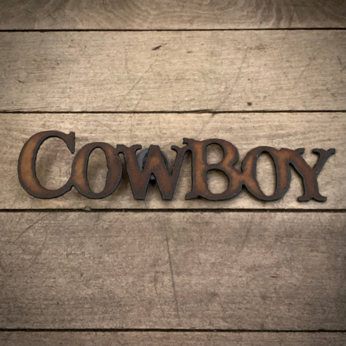 Cowboy Metal Magnet