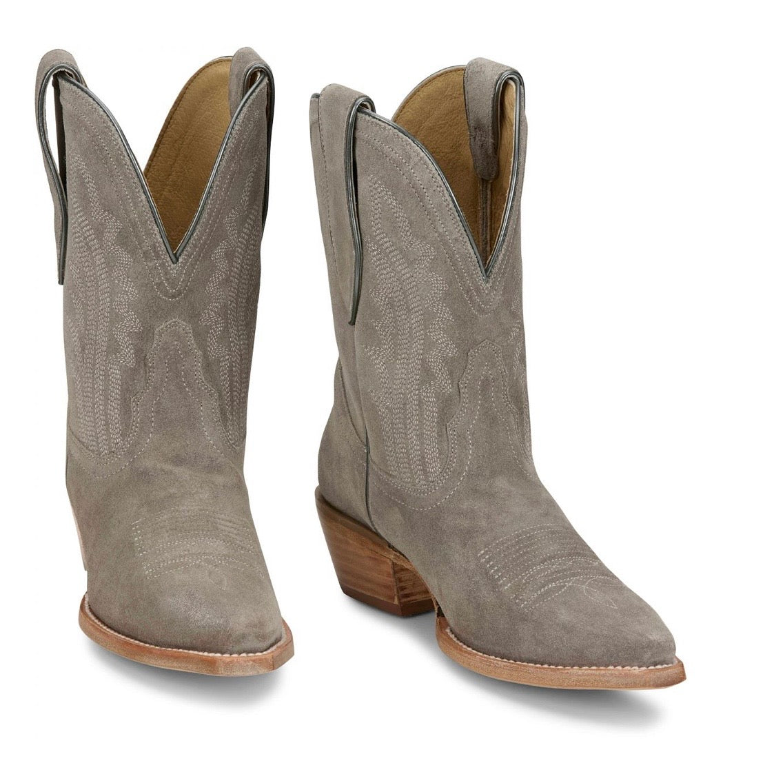 Women’s Tony Lama Lea Suede Bootie - Ash