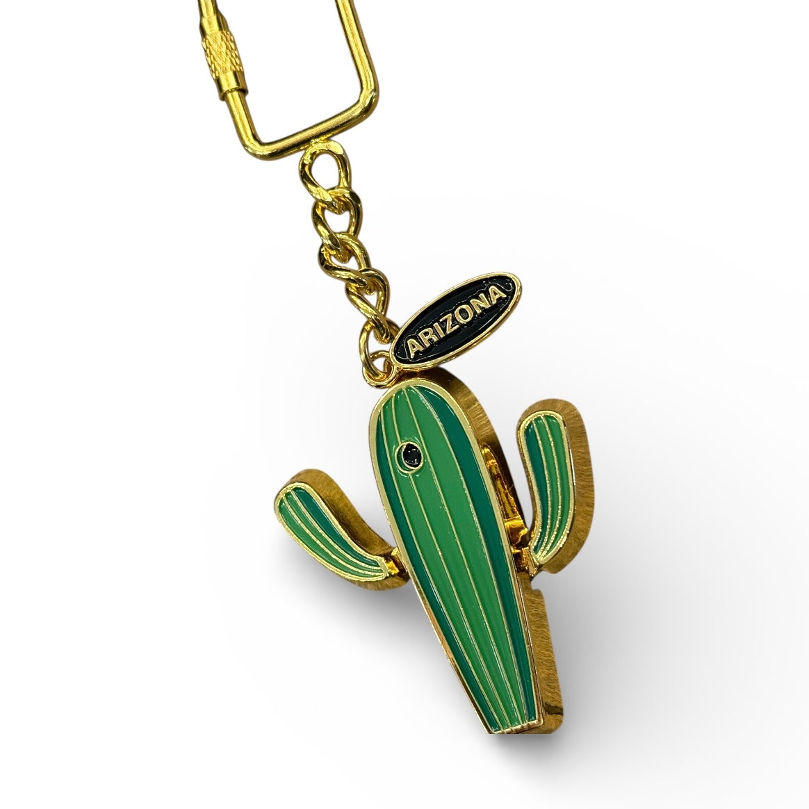 Metal Cactus Keychain