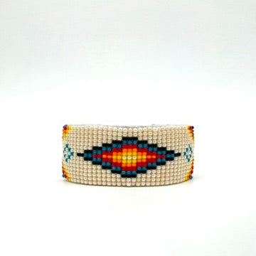 Thick Navajo Made Beaded Bracelet