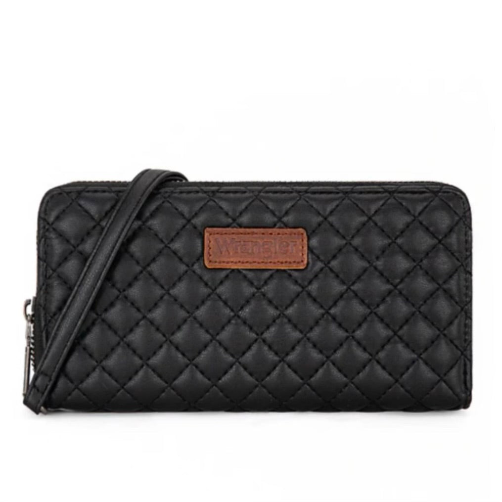 Wrangler Quilted Design RFID Wallet /Wristlet