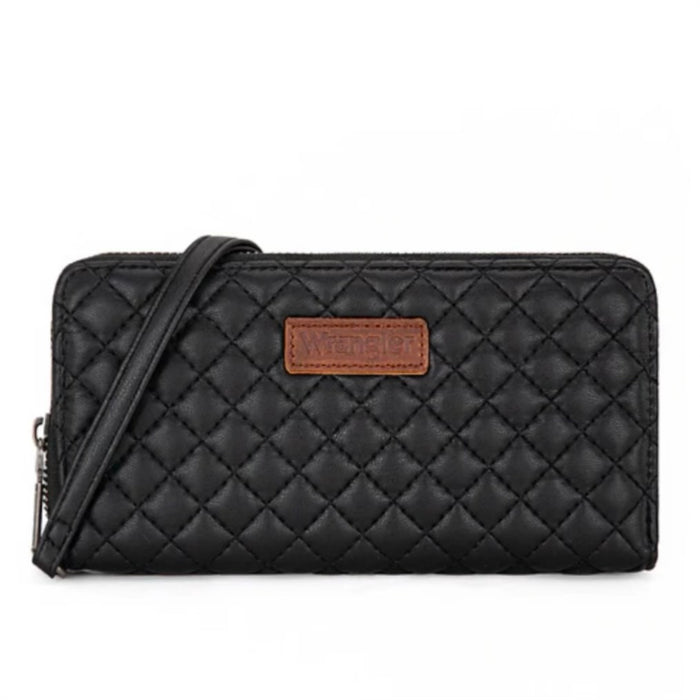 Wrangler Quilted Design RFID Wallet /Wristlet