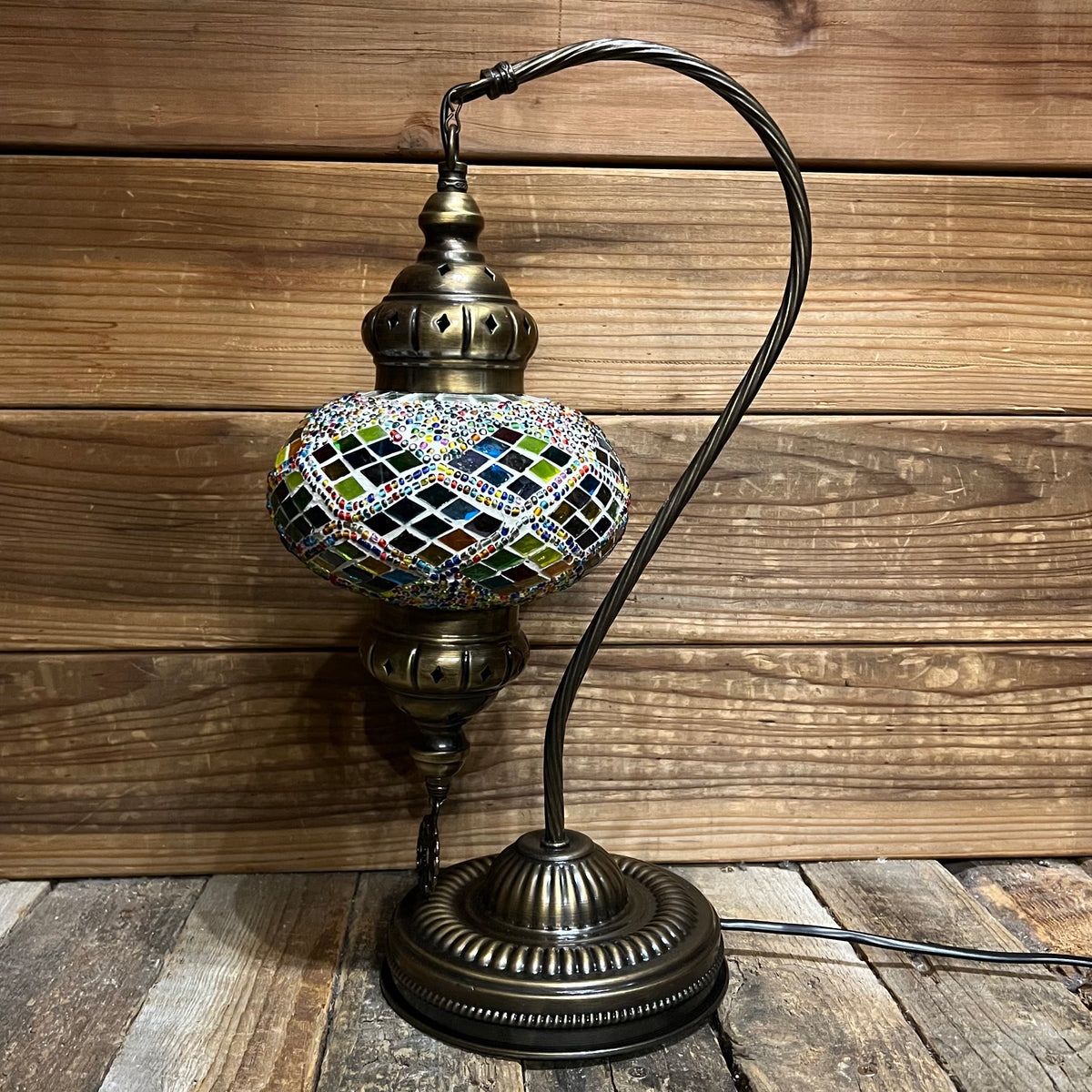 Handmade Half a Heart Turkish Lamps - Multicolored