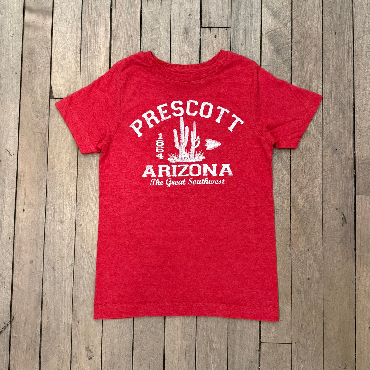 Red Cactus Glow In The Dark Kids Tee