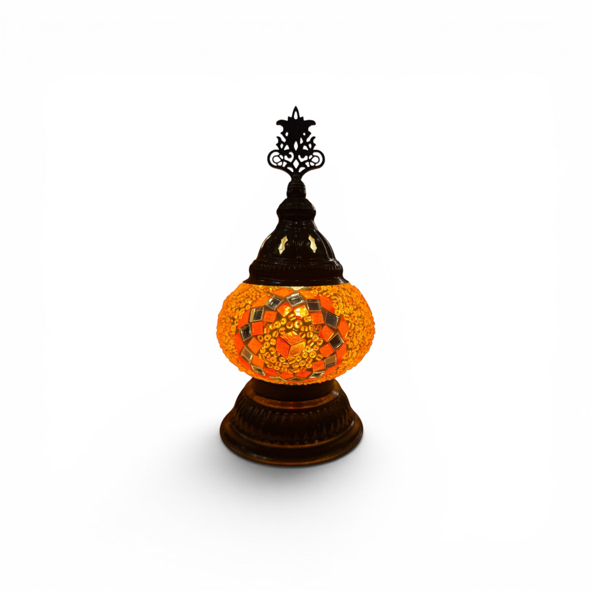 3” Turkish Table Lamp Orange