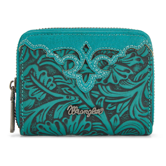 Wrangler Tooled Zip-Around Wallet
