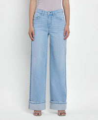 Super High Rise Cuffed Baggy Wide Jeans Intrepid