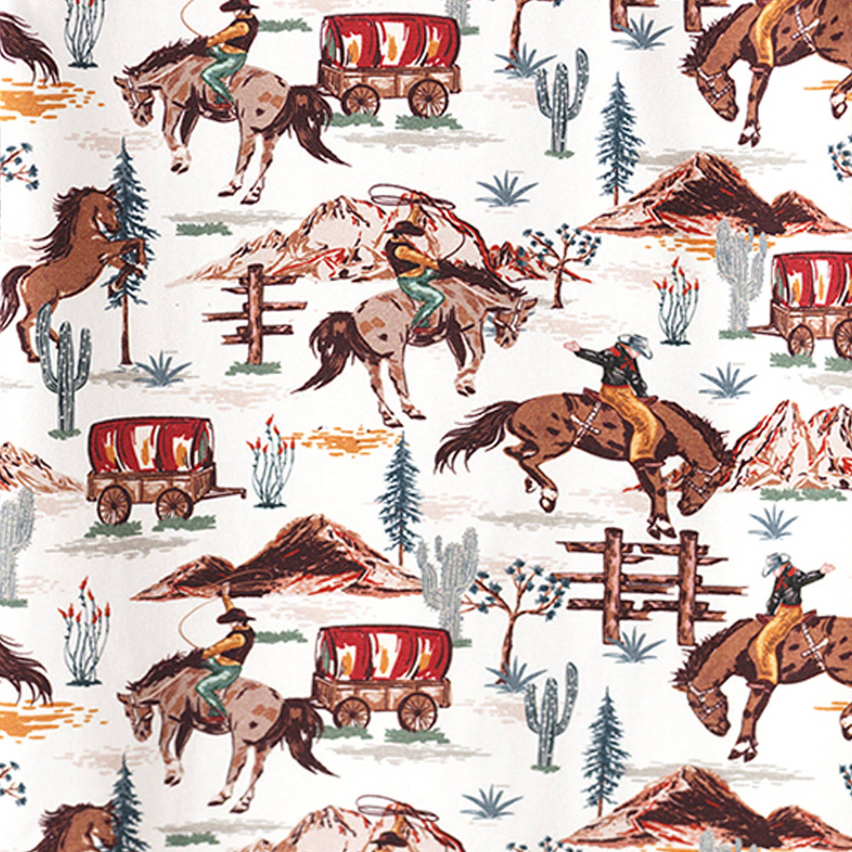 Cowboy Baby Bodysuit - Bamboo Western Spirit Onesie
