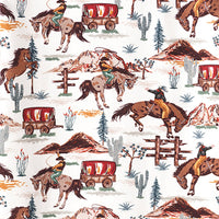 Cowboy Baby Bodysuit - Bamboo Western Spirit Onesie