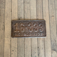 Nevada License Plate