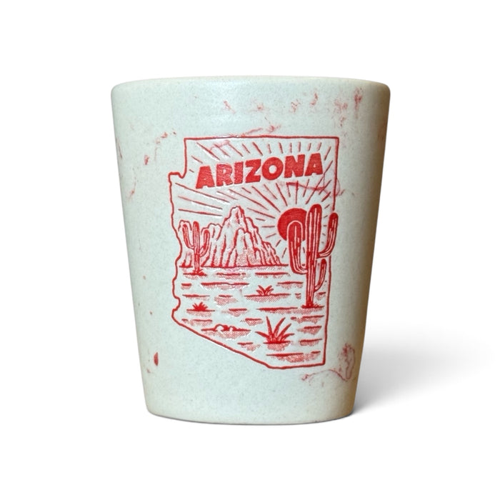 Prescott Arizona Desert Marble Shot Glass