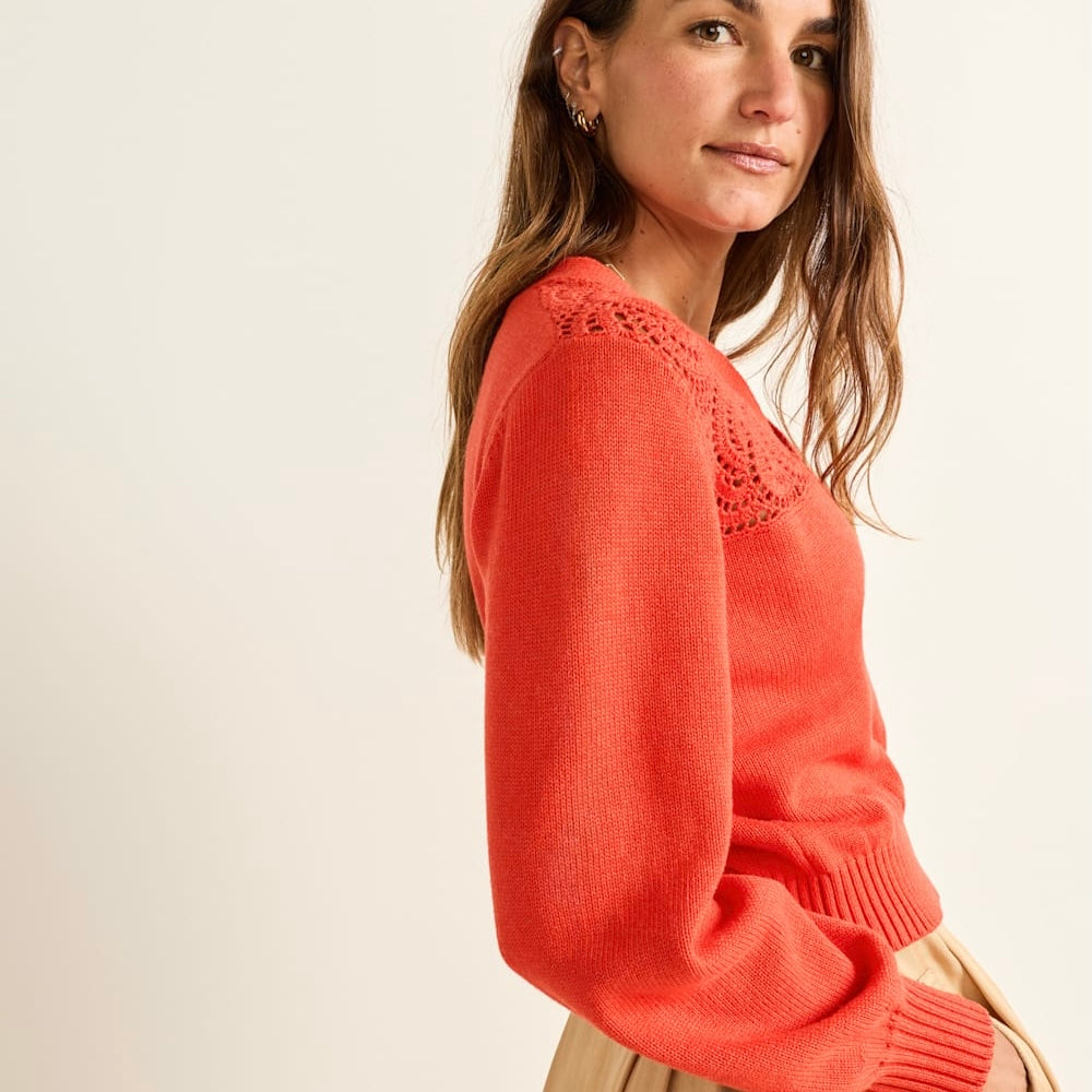 Women's Pendleton Crochet Cotton Cardigan