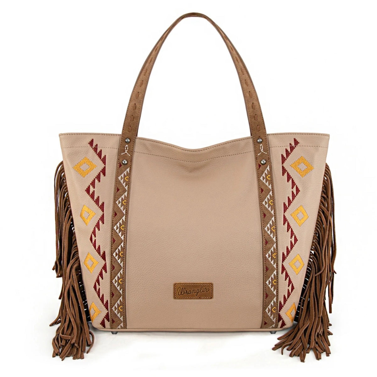 Wrangler Aztec Embroidered Large Tote Bag