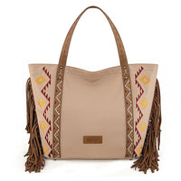 Wrangler Aztec Embroidered Large Tote Bag