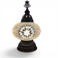 7” Turkish Table Lamp White