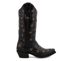 Black Star Women’s Marfa Star Inlay Studded Western Boots - Snip Toe