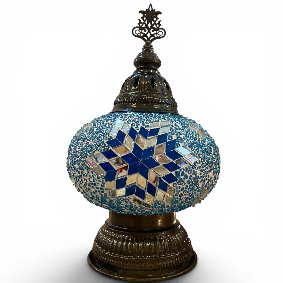 7” Turkish Table Lamp Turquoise