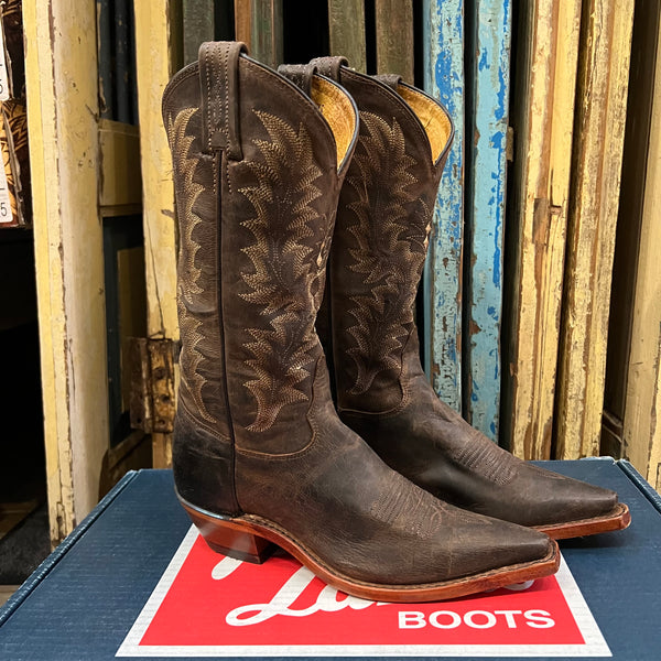 Women’s Tony Lama Chocolate Saigets Goat Boots- Size 6B