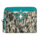 Wrangler Genuine Hair-On Cowhide Zip-Around Wallet