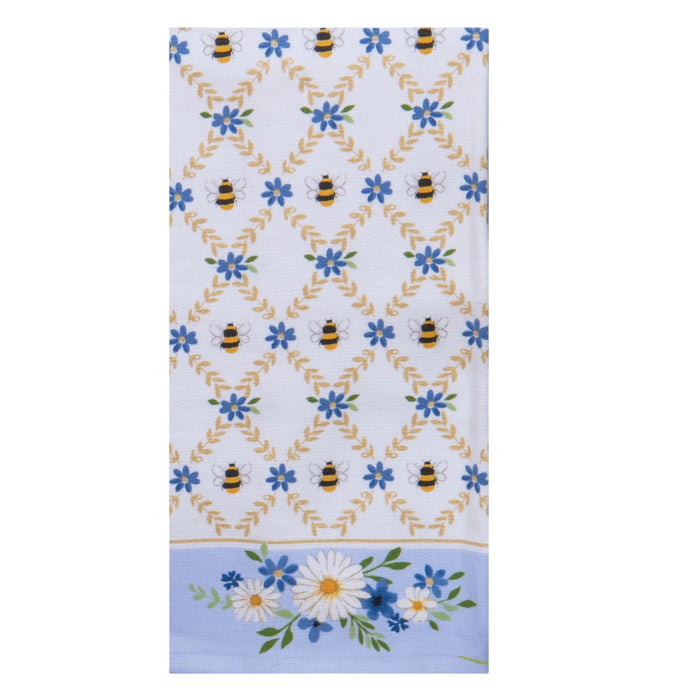 Blue Bee Lattice Dual Purpose Towel