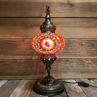 Handmade Half a Heart Turkish Lamps - Orange