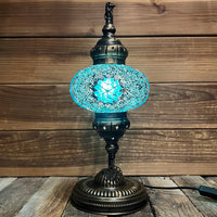 Handmade Half a Heart Turkish Lamps - Dark Blue