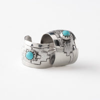 Navajo Made Sterling Silver Huggie Earrings