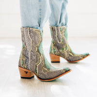 VICKSON EXOTIC BOOTIE - BLUE WATERCOLOR