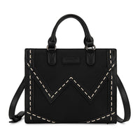 Wrangler Contrast Stitch Chevron Hobo Tote Bag