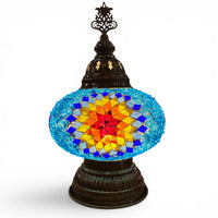 7” Turkish Table Lamp Multicolored