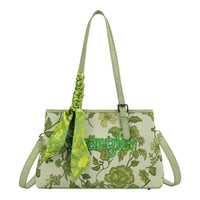 Wrangler Floral Braided Scarf Tote Crossbody Bag