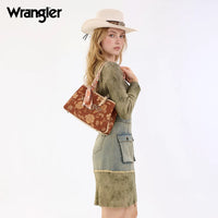 Wrangler Floral Braided Scarf Tote Crossbody Bag