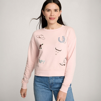 WOMEN'S PENDLETON WESTERN GRAPHIC FRENCH TERRY PULLOVER