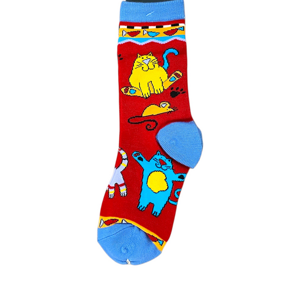Crazy Cat Socks