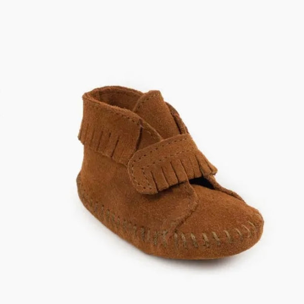 Infant Minnetonka Front Strap Bootie