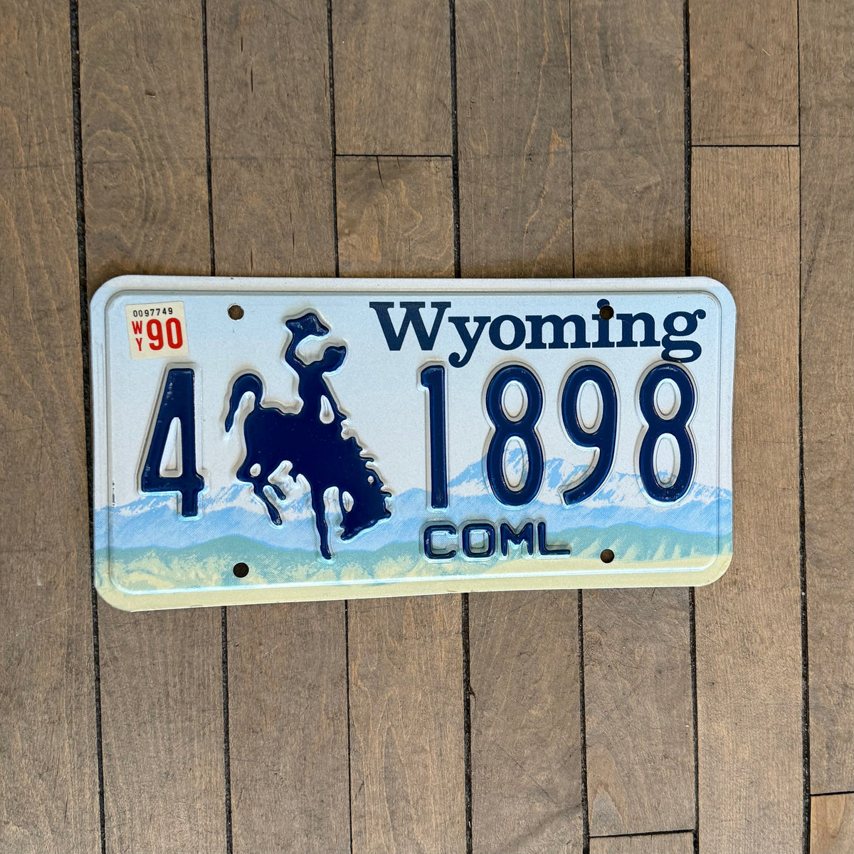 Wyoming License Plate