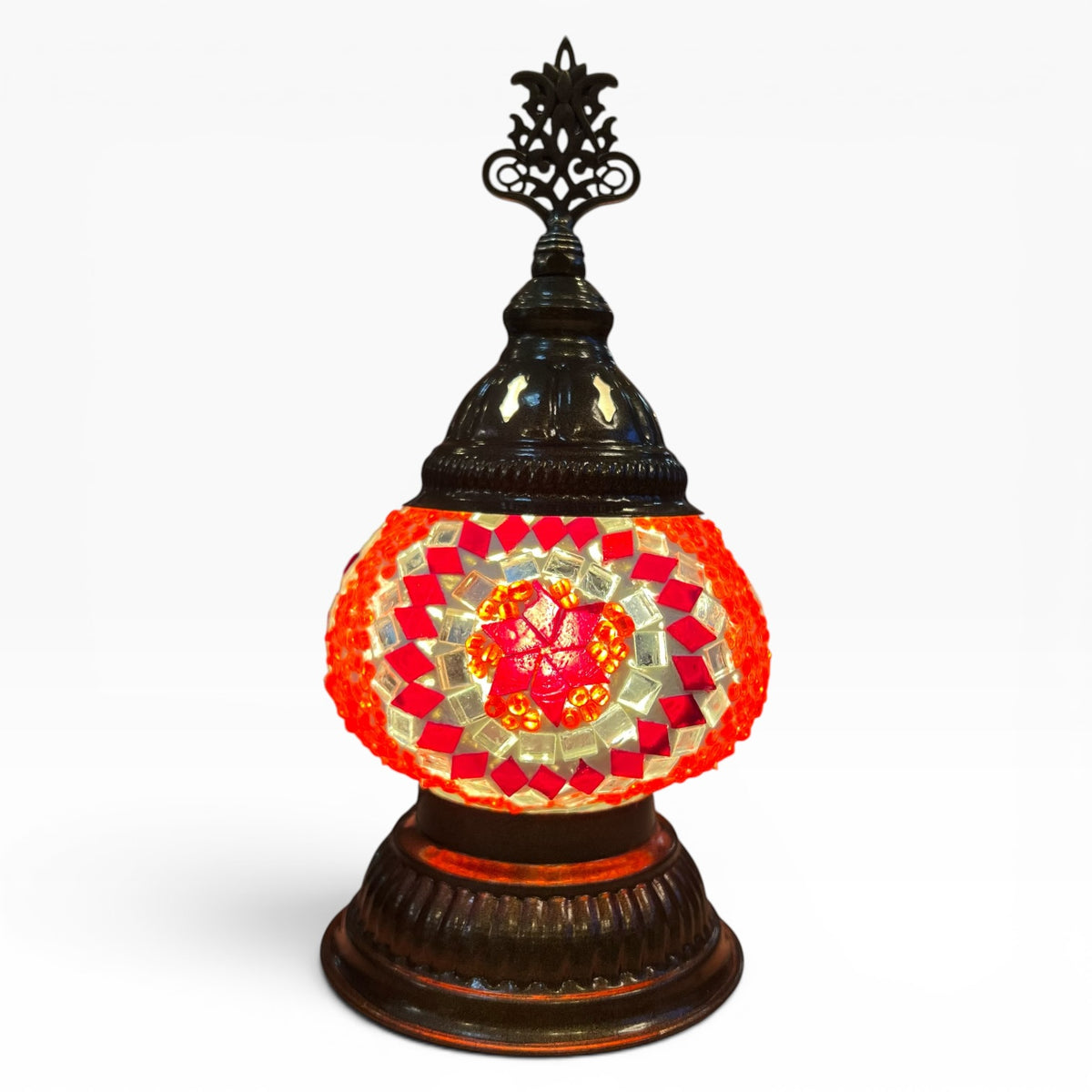 3” Turkish Table Lamp Red