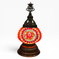 3” Turkish Table Lamp Red