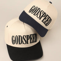 GODSPEED Two-Tone Embroidered Trucker Hat: ONE SIZE