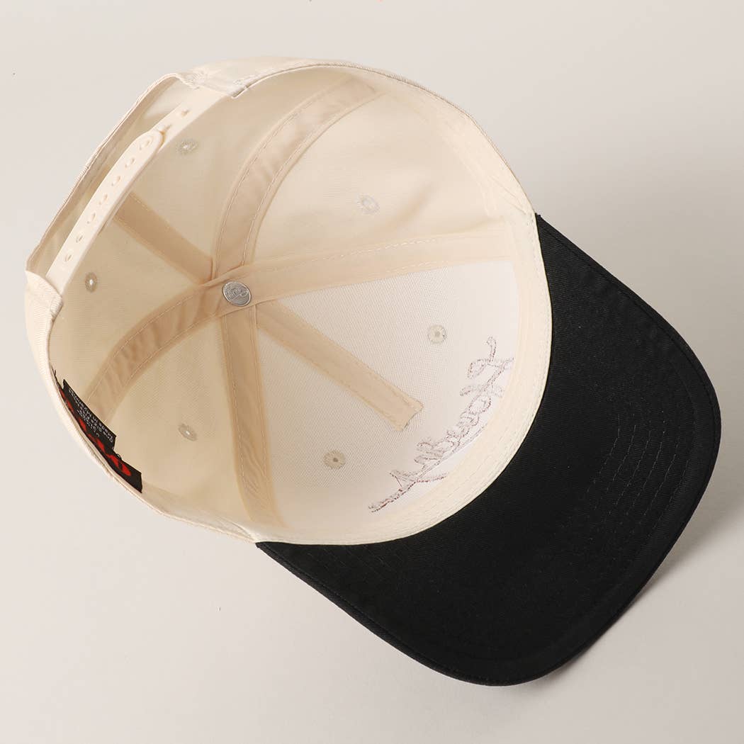 Howdy Embroidered Classic Two-Tone Trucker Hat : RED/NATL / One Size