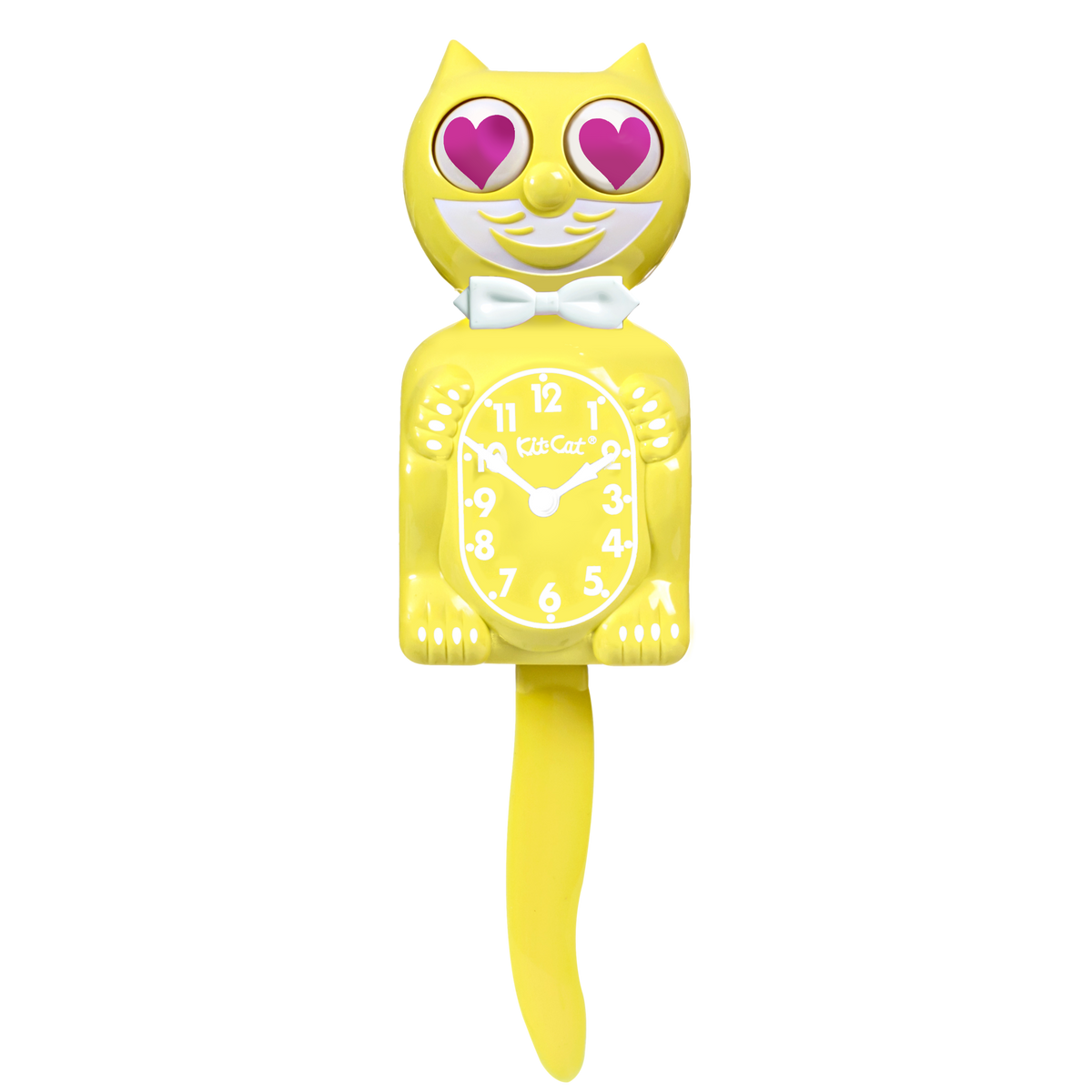 Daffodil Magenta Heart Eyes Kit-Cat Klock
