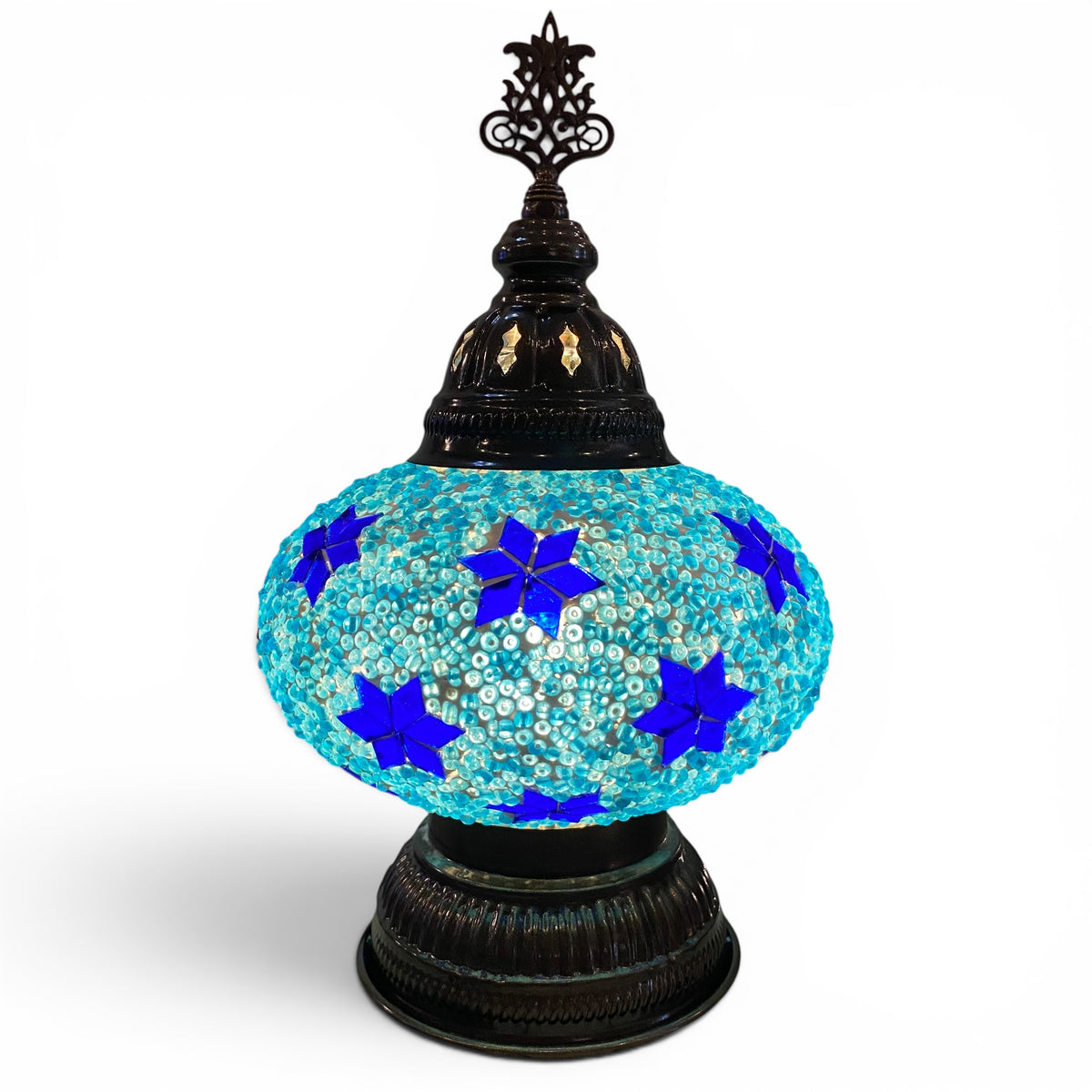 7” Turkish Table Lamp Turquoise