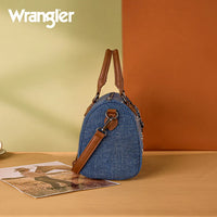 Wrangler Rhinestone Denim Boston Bag/Crossbody