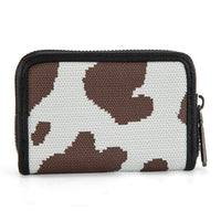 Wrangler Small Cow Print Zip Wallet