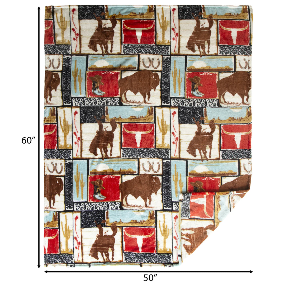 Wrangler Plush Travel Blanket