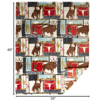 Wrangler Plush Travel Blanket